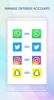 Dual Accounts Lite  32 الملصق