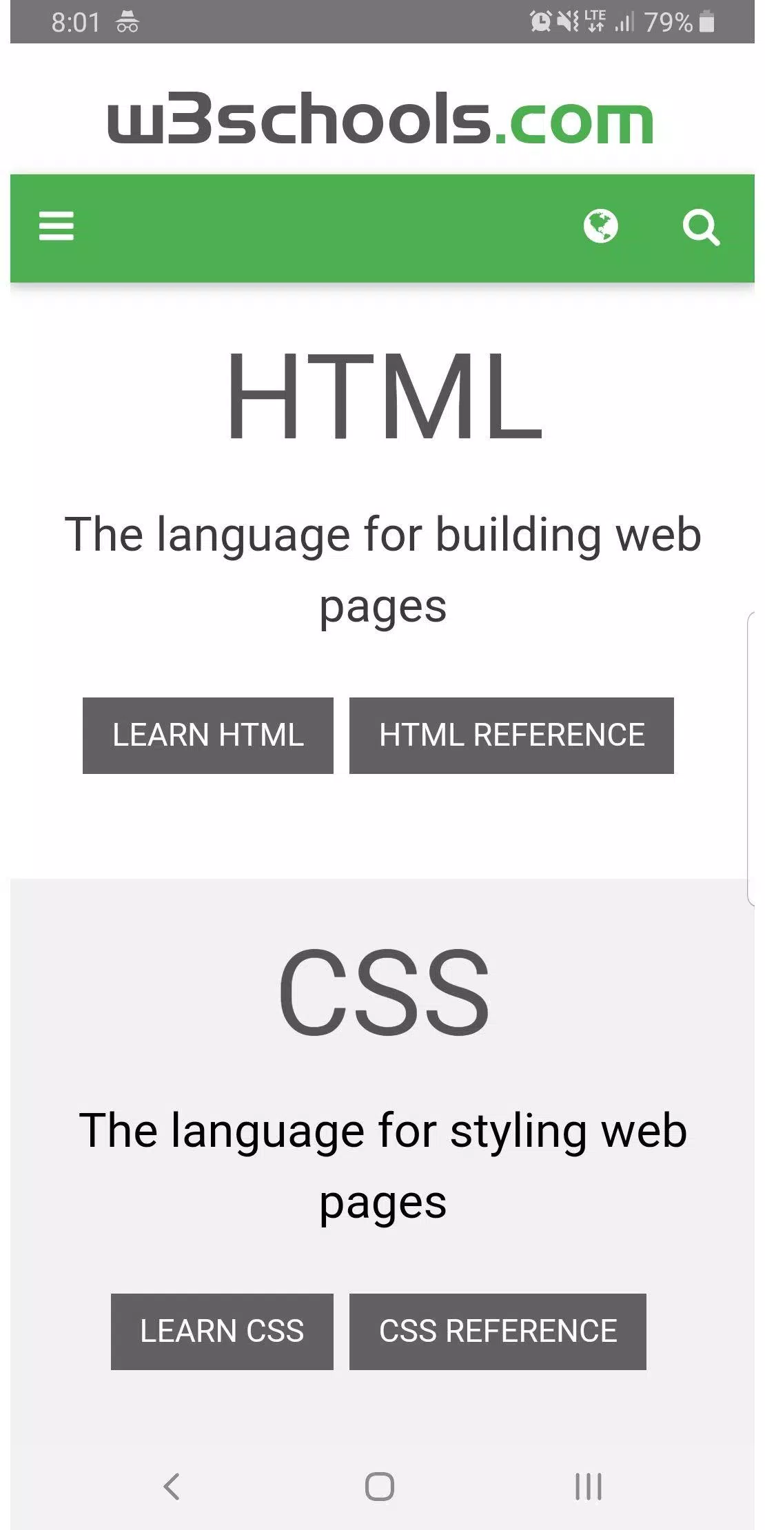 W3schools - learn html, css, javascript, php, sql apk for android download