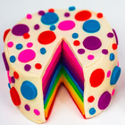 Cake Designs Idea Rainbow-icoon