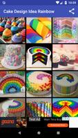 Cake Designs Idea Rainbow पोस्टर