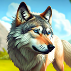 Wolf Game Wild Wolf Animal Sim icône