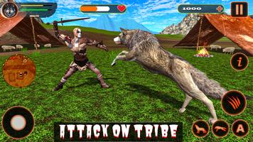 Wolf Game Wild Wolf Animal Sim تصوير الشاشة 1