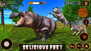 Wolf Game Wild Wolf Animal Sim تصوير الشاشة 2