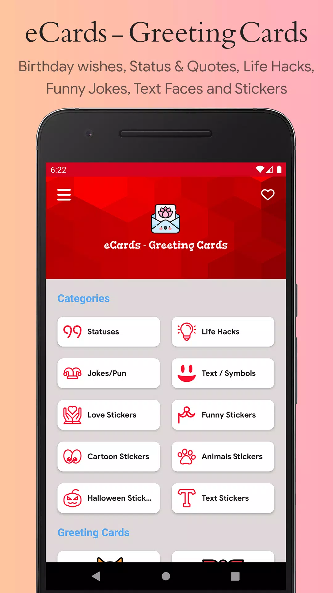 下载ECards - Greeting Cards & Wishes的安卓版本 下载ECards - Greeting Cards & Wishes的安卓版本