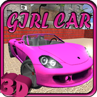 Ô tô xe cô gái trò chơi 3D biểu tượng