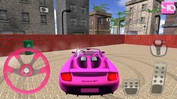 Kız Araba Park Etme Oyunu 3D Ekran Görüntüsü 3
