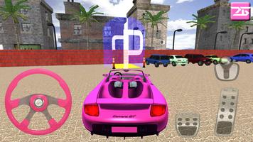 Kız Araba Park Etme Oyunu 3D Ekran Görüntüsü 1