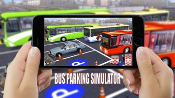 Simulateur de stationnement de bus moderne Affiche