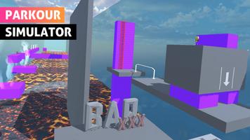 Parkour Run Simulator 3d: Back Plakat