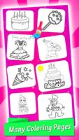 Birthday Party Coloring Book capture d'écran 1