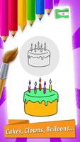 Birthday Party Coloring Book capture d'écran 3