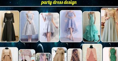 party dress design poster