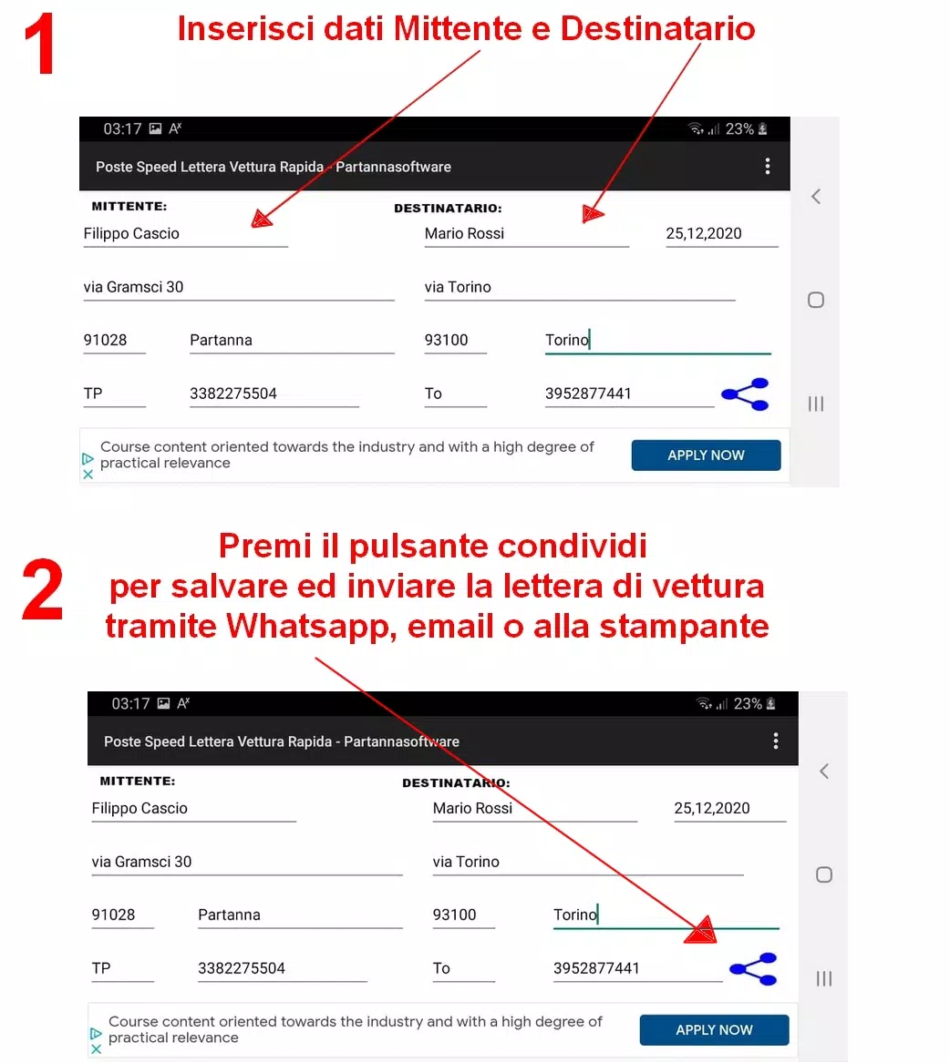 La lettera di vettura