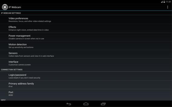 IP Webcam 截图 3