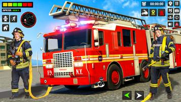 Firefighter FireTruck Games постер