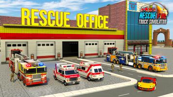 Firefighter FireTruck Games imagem de tela 1
