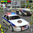 police auto conduit:jeu voitur icône