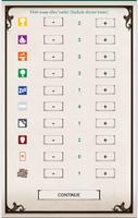 Between Two Castles Score Card plakat