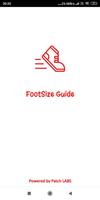 Foot Size Guide โปสเตอร์