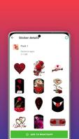 Animated hearts stickers Ekran Görüntüsü 2