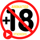 +18 Animated Romantic Stickers أيقونة