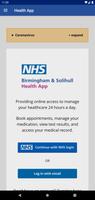 Birmingham/Solihull Health App poster