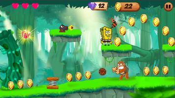 Sponge Adventure Jungle Dash captura de pantalla 3