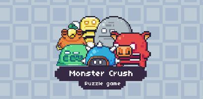 Monster Crush Pixel Puzzle Affiche