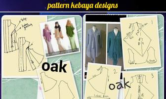 kebaya pattern design Affiche