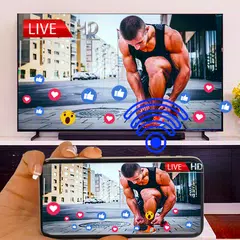 cast  live stream from  phone to tv- Screen Mirror