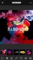 3D Smoke Effect Name Art Maker poster