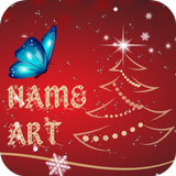 Christmas Card Name Art Maker simgesi