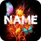 Fire Effect Name Art Maker icône