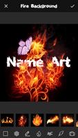 Fire Effect Name Art Maker Affiche