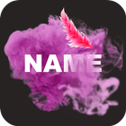 Smoke Effect Art Name & Filter أيقونة