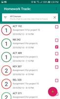 Homework Tracker Screenshot 1