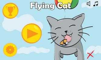 Flying cat Affiche