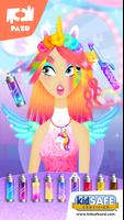 Girls Hair Salon Unicorn پوسٹر