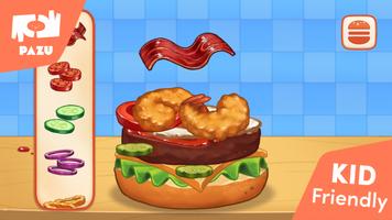 Burger Maker Kids Cooking Game screenshot 1