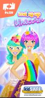 Poster Ragazze del trucco -  unicorno