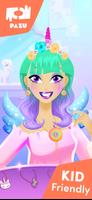 Makeup girls unicorn dress up screenshot 2