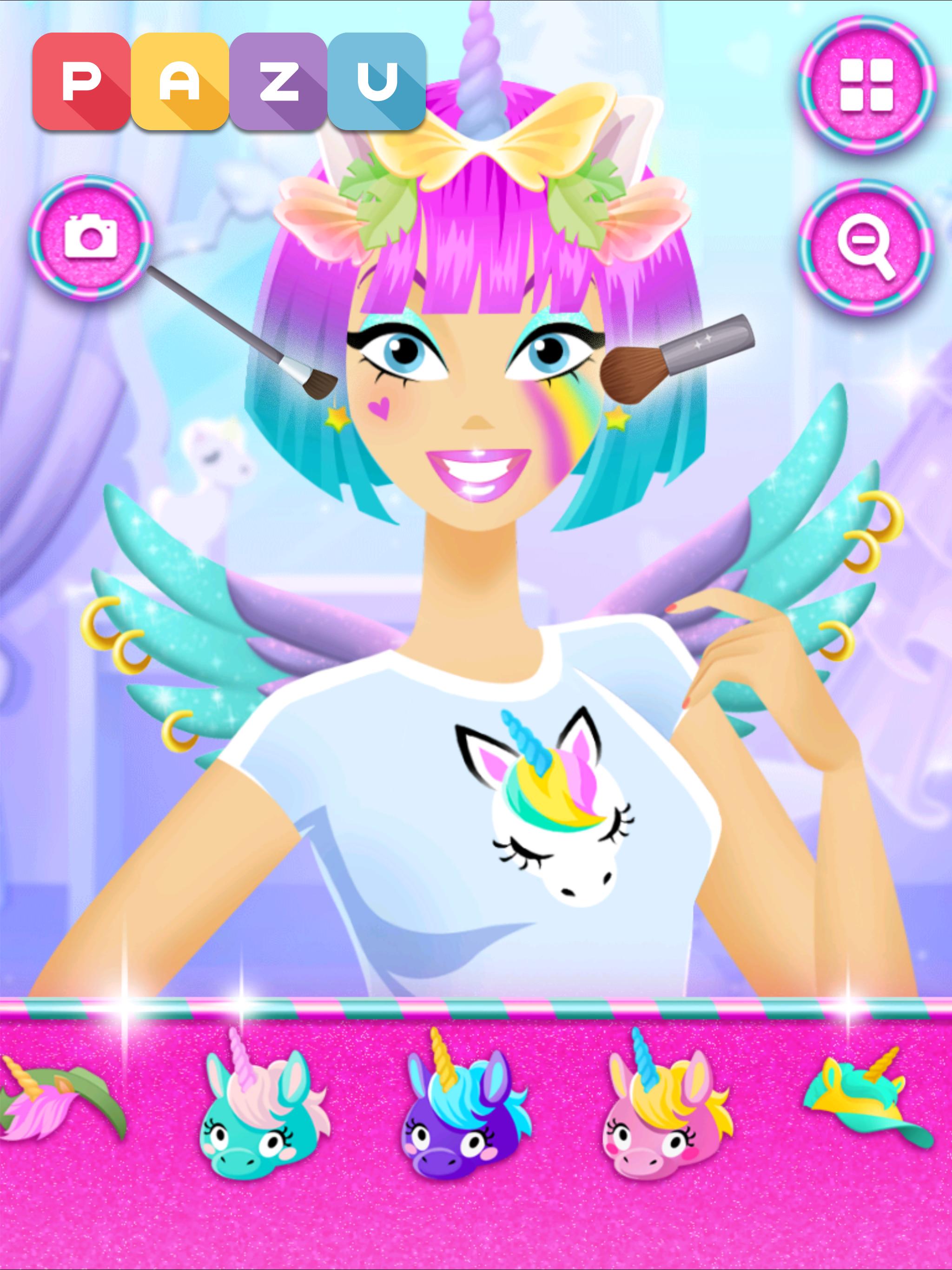 Makeup Girls Unicorn Dress Up Games For Kids For Android Apk Download - unicorn roblox girl