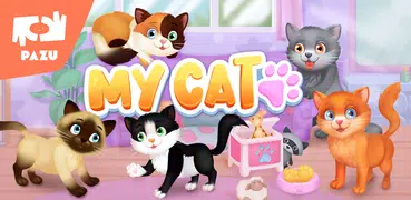 私の猫-子供のためのペットケアとドレスアップゲーム