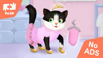 Cat game - Pet Care & Dress up पोस्टर