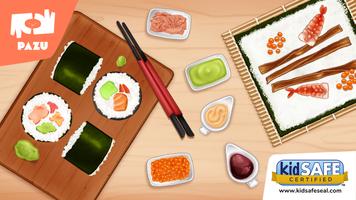 Sushi Chef: Jeux de Cuisine Affiche