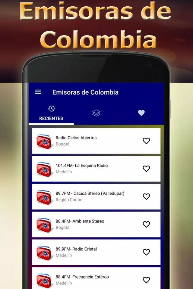 Descarga de APK de Emisoras Colombianas en Vivo para Android