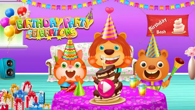Fete D Anniversaire Les Animaux Cuisinent Un Jeu Pour Android Telechargez L Apk