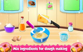 Donut Maker Girls Cooking Game capture d'écran 2