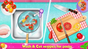 Pasta Cooking Home Chef Game Affiche