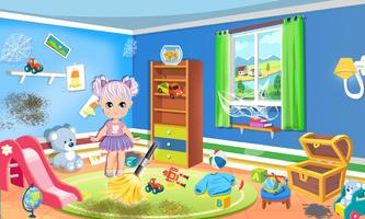 Messy Home Cleanup Doll House ảnh chụp màn hình 1